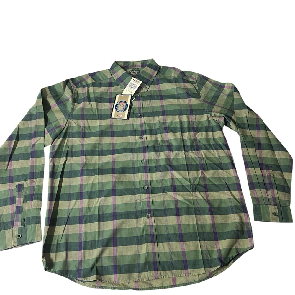 Vintage Brittania NWT - Men’s Plaid Button Down Shirt Sz LG